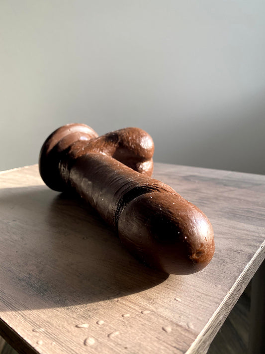 ULTRASKYN Ballsy Dildo in Chocolate