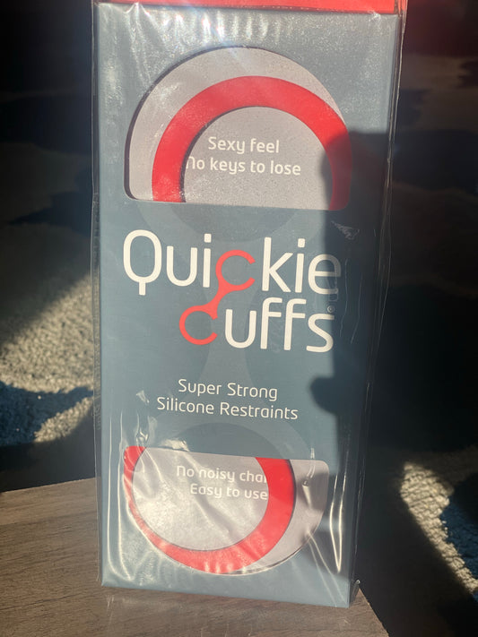 Medium Silicone Quickie Cuffs in Red